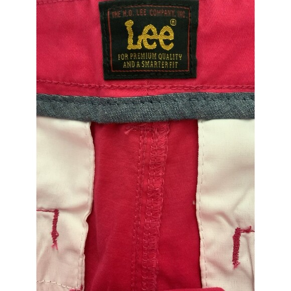 NWT Lee HOT  PINK Chino Bermuda  Shorts 9" Inseam Women's Size 10M - Picture 6 of 8
